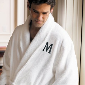 Monogrammed Bathrobes and Slipper Kits for Special Events
