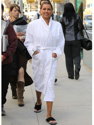 Vanessa Williams in a Bathrobe