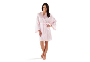 How Our Pink Satin Robe Makes Staying in Better